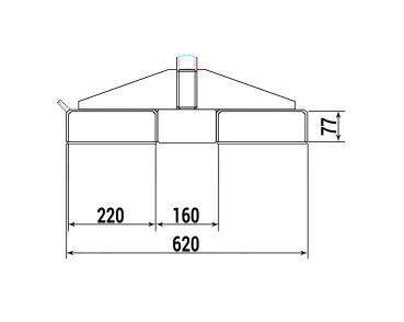 RR Industrietechnik load arm RLH-T1 RAL 7016 not extendable